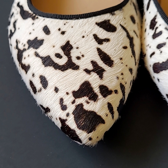 Mercanti Fiorentini Cow Print Loafers Size 8 - Picture 3 of 7